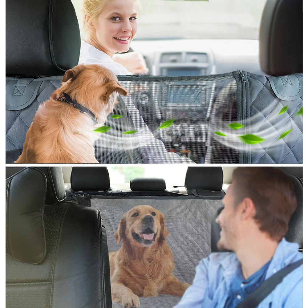 PETRAVEL Dog Car Seat Cover – Waterproof Hammock & Back Seat Protector