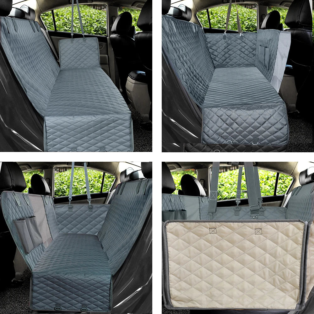 PETRAVEL Dog Car Seat Cover – Waterproof Hammock & Back Seat Protector