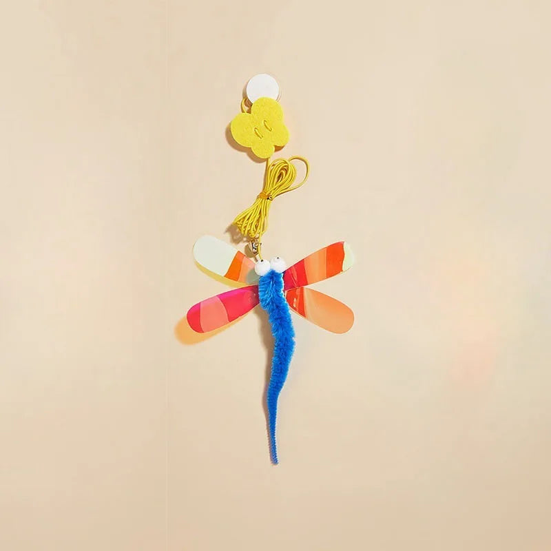Cat Hanging Door Toy ā Elastic Rope Feather Teaser for Cats