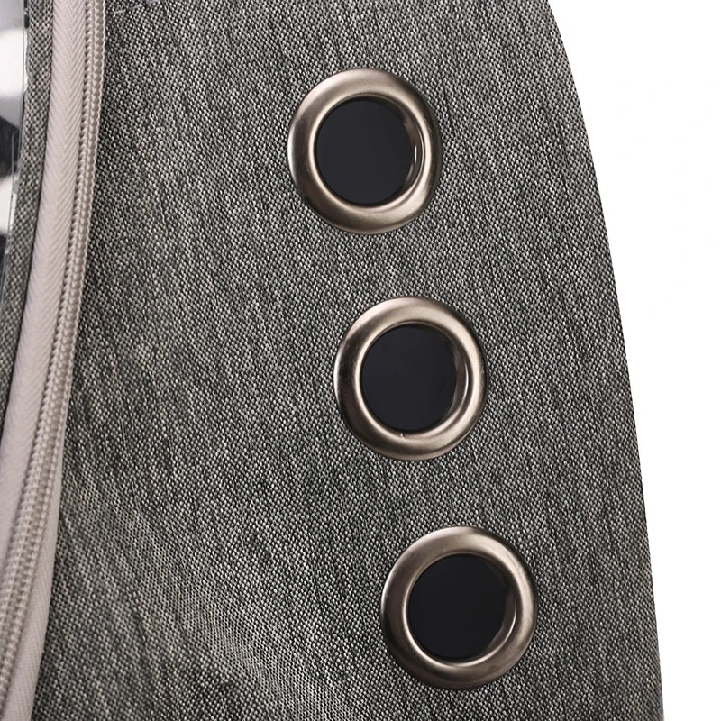 Cat Carrier Backpack โ Bubble Pet Carrier Bag with Air Holes for Cats & Small Dogs