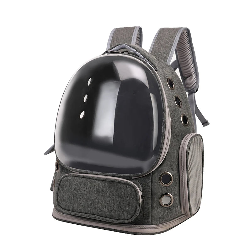 Cat Carrier Backpack โ Bubble Pet Carrier Bag with Air Holes for Cats & Small Dogs