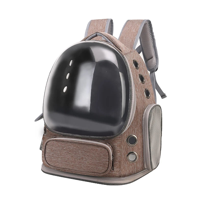 Cat Carrier Backpack โ Bubble Pet Carrier Bag with Air Holes for Cats & Small Dogs