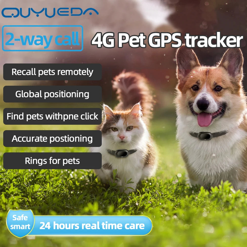GPS Pet Tracking Collar – Waterproof Smart Locator with GEO Fence