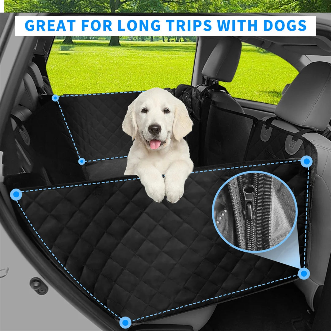 Dog Car Seat Cover – Waterproof Hammock for Back Seat