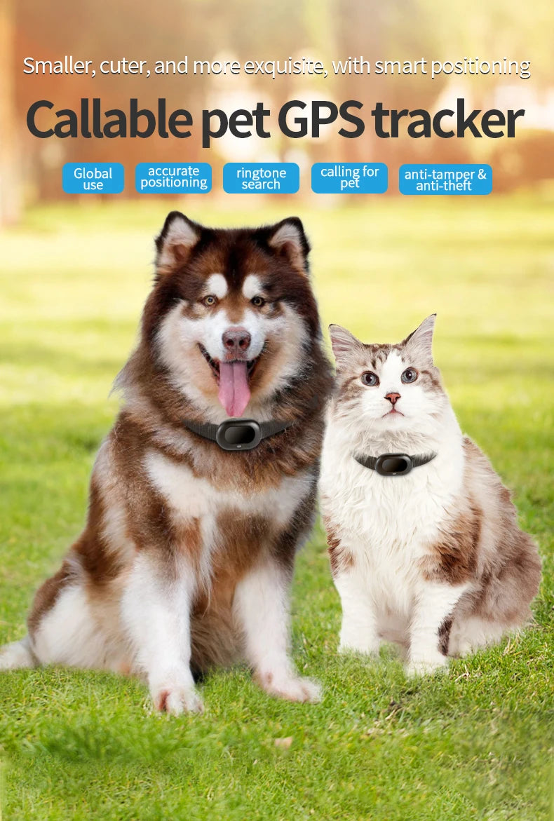 GPS Pet Tracking Collar – Waterproof Smart Locator with GEO Fence