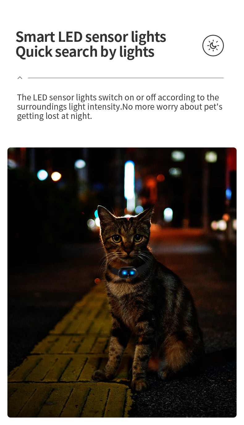 GPS Pet Tracking Collar – Waterproof Smart Locator with GEO Fence