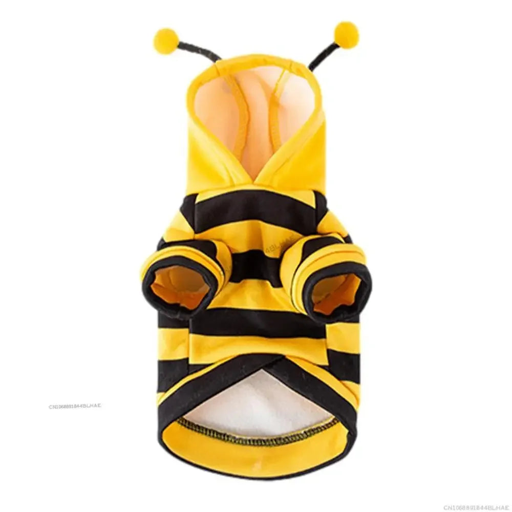 Dog Bee Costume – Cute Pet Bee Hoodie for Dogs & Cats