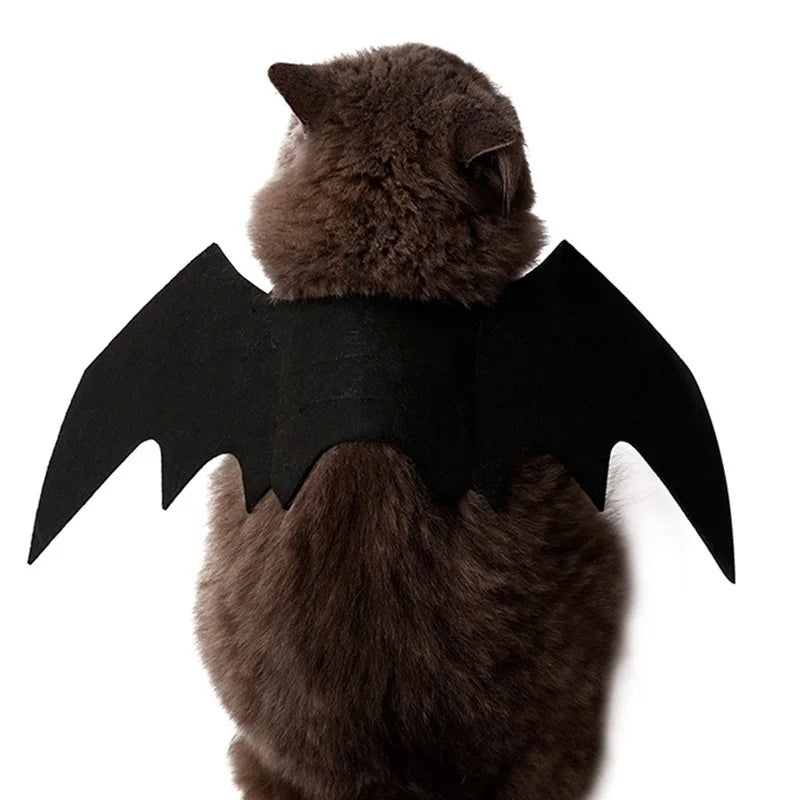 Halloween Pet Bat Wings Costume – Cute Cat Dog Harness Outfit for Party & Cosplay