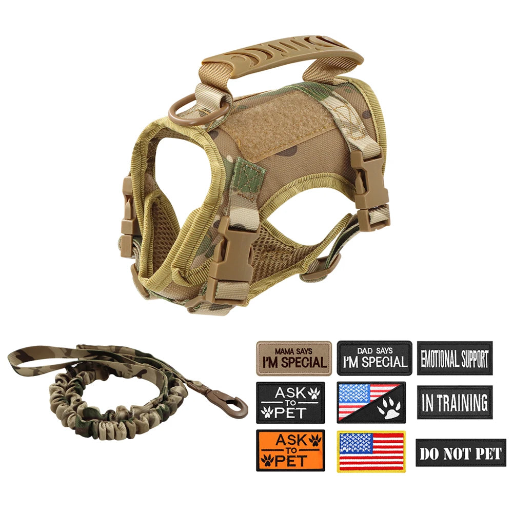 Tactical Cat Harness – Adjustable Pet Harness with Leash