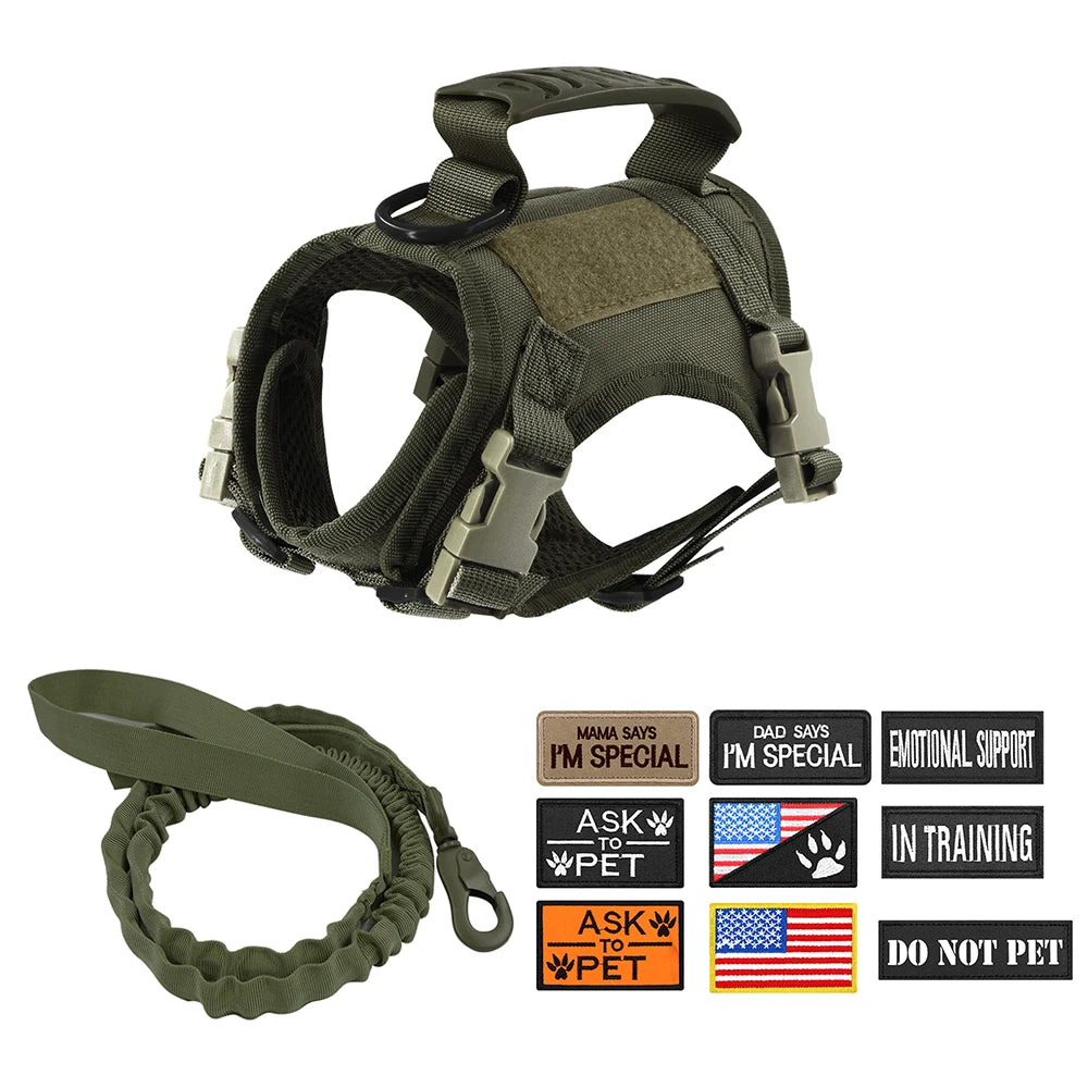 Tactical Cat Harness – Adjustable Pet Harness with Leash