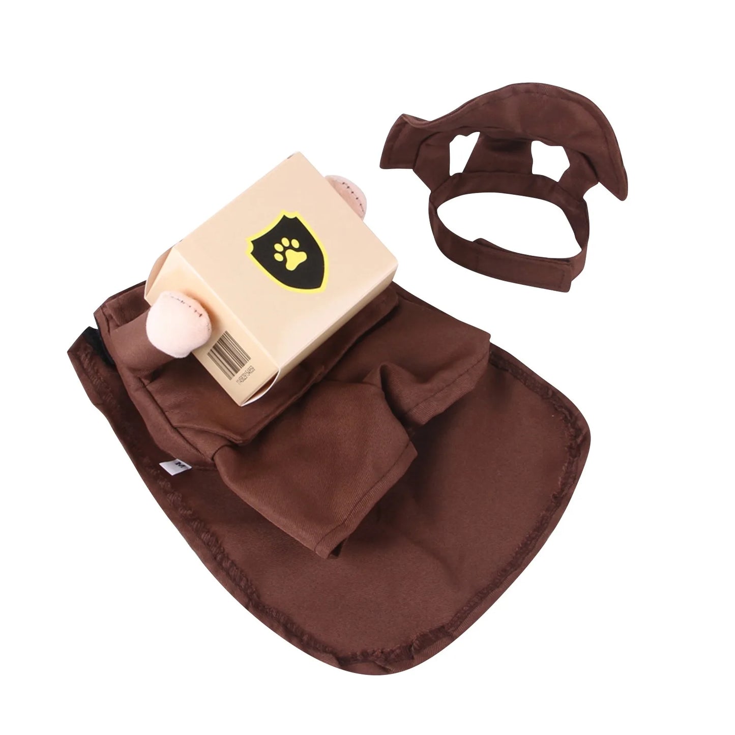 Funny Pet Courier Costume – Standing Outfit for Dogs & Cats, Cosplay Clothes for Halloween & Parties