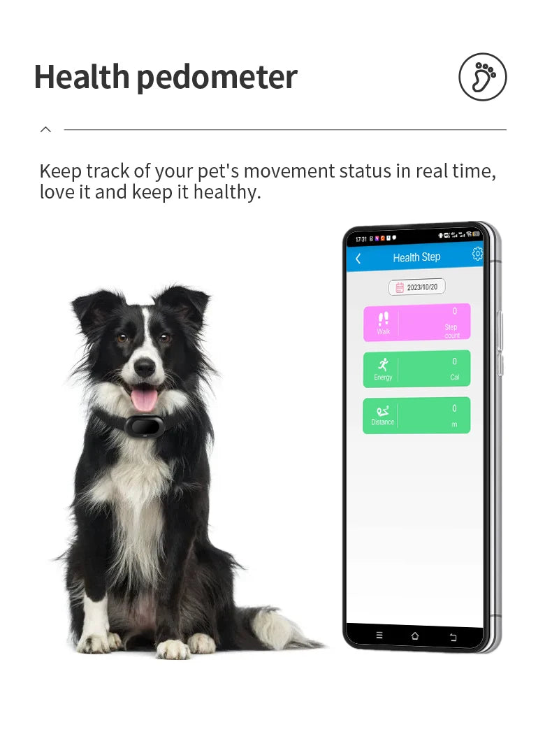 GPS Pet Tracking Collar – Waterproof Smart Locator with GEO Fence