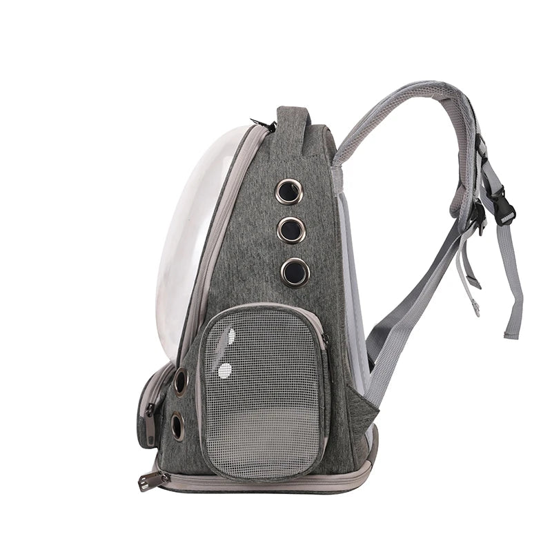Cat Carrier Backpack โ Bubble Pet Carrier Bag with Air Holes for Cats & Small Dogs