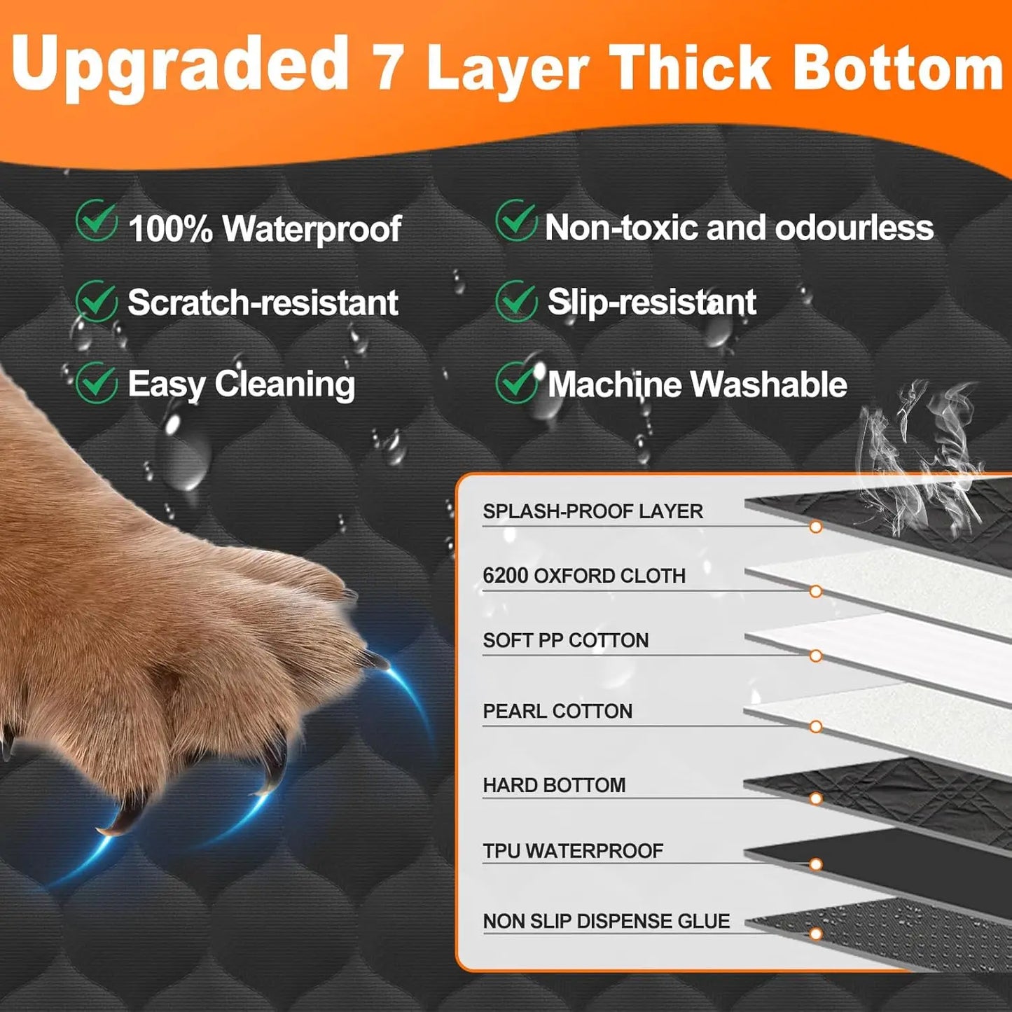 Dog Car Bed – Waterproof & Foldable Travel Seat for Pets