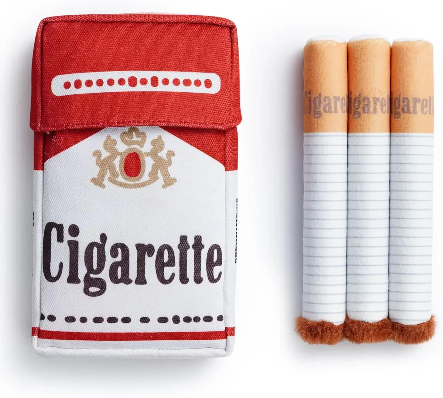 Funny Plush Cigarette Dog Toy β Chewable Interactive Gift for Playful Dogs & Puppies