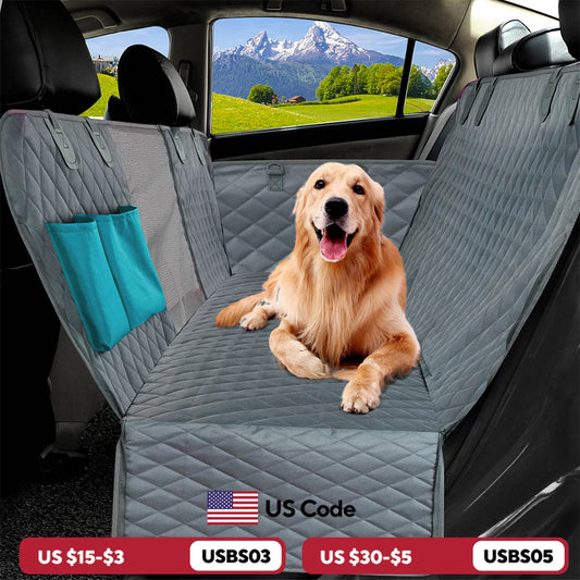 PETRAVEL Dog Car Seat Cover – Waterproof Hammock & Back Seat Protector