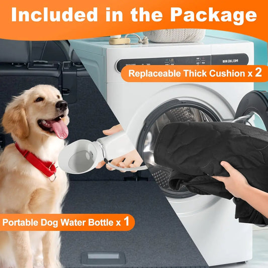 Dog Car Bed – Waterproof & Foldable Travel Seat for Pets
