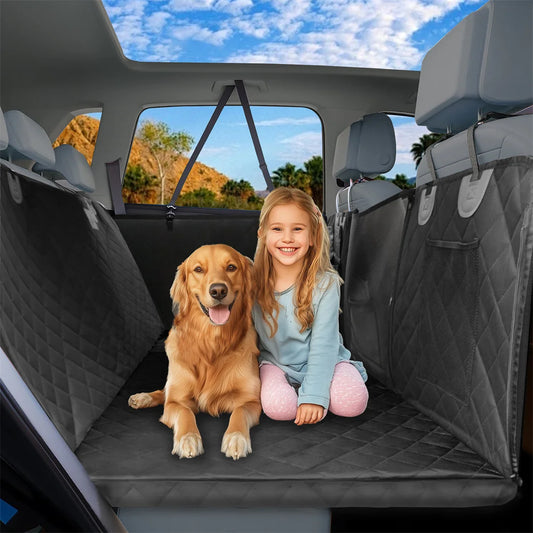 Dog Car Seat Cover – Waterproof Hammock for Back Seat
