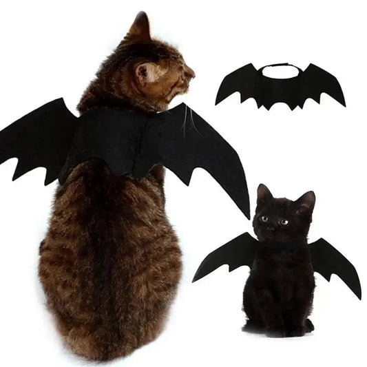 Halloween Pet Bat Wings Costume – Cute Cat Dog Harness Outfit for Party & Cosplay